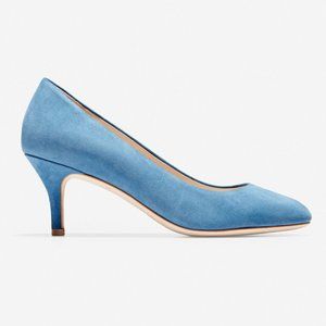 Cole Haan blue suede Ava pumps